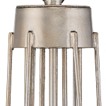 Люстра серебряного цвета с изогнутыми элементами каркаса Twisted Iron Chandelier варинант исполнения - 3 | Loft Concept в Новосибирске