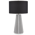 Настольная лампа с черно-белым узором Wavy Stripes варинант исполнения - 2 | Loft Concept в Новосибирске