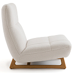 Кресло с обивкой букле Lino White  Boucle Armchair варинант исполнения - 3 | Loft Concept в Новосибирске