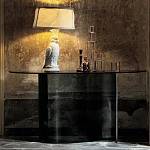 Консоль дымчатого цвета с изогнутым основанием Arabesque варинант исполнения - 3 | Loft Concept в Новосибирске