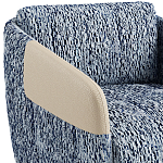 Дизайнерское Кресло William с кожаными подлокотниками  варинант исполнения - 3 | Loft Concept в Новосибирске