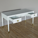 Письменный стол Elsa Dreams White Шпон дерево с двумя ящиками варинант исполнения - 3 | Loft Concept в Новосибирске