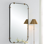 Зеркало настенное в черной металлической раме Mirror Cardinal варинант исполнения - 4 | Loft Concept в Новосибирске