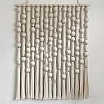 Панно на стену из хлопковых нитей White Morse Wall Hanging  варинант исполнения - 4 | Loft Concept в Новосибирске