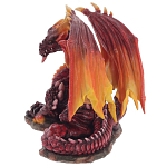 Декоративная статуэтка Дракон Красный Red Dragon with Orange Wings Statuette варинант исполнения - 2 | Loft Concept в Новосибирске
