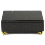 Шкатулка из натурального камня змеевик чёрного цвета Stone Casket варинант исполнения - 2 | Loft Concept в Новосибирске