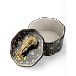 Шкатулка черного цвета с крышкой с фигуркой льва Eden Garden варинант исполнения - 4 | Loft Concept в Новосибирске