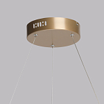 Люстра подвесная круглая золотого цвета с белыми изогнутыми световыми линиями Luke Lampco Tracer Lamp варинант исполнения - 11 | Loft Concept в Новосибирске