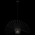 Подвесной светильник чёрного цвета с металлическим каркасом в форме веера Friture Vertigo Pendant варинант исполнения - 4 | Loft Concept в Новосибирске