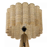 Торшер с плетеным абажуром на основании в виде треноги Lamp with Wicker Lampshade варинант исполнения - 3 | Loft Concept в Новосибирске