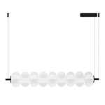 Светодиодный подвесной светильник линейный с белым воздушным плафоном Glowing Cloud варинант исполнения - 2 | Loft Concept в Новосибирске