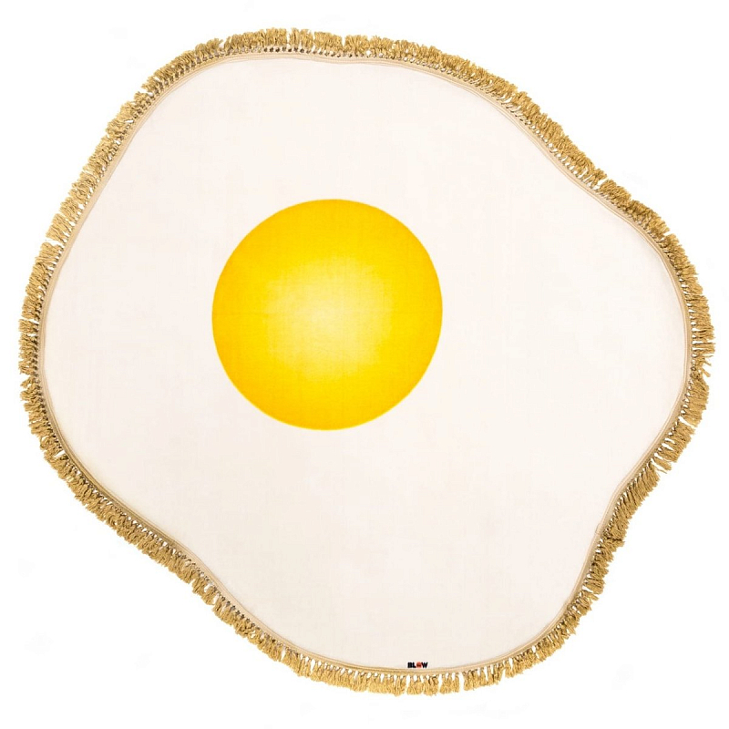 Ковер Seletti Rug Egg Желтый Белый в Новосибирске | Loft Concept 