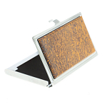 Визитница карманная металлическая с накладкой из натурального камня Яшма Stone Business Card Holders варинант исполнения - 2 | Loft Concept в Новосибирске