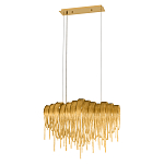 Люстра подвесная с металлическими цепочками и изогнутыми металлическими дугами 72 см Atlantis Chain варинант исполнения - 12 | Loft Concept в Новосибирске