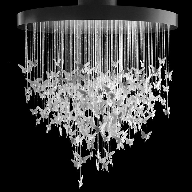 Люстра Night Fairy Chandelier Белый Черный в Новосибирске | Loft Concept 