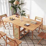 Обеденный стол раскладной из дерева Astiс Table варинант исполнения - 3 | Loft Concept в Новосибирске