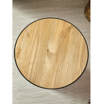 Приставной столик с факутрным черным основанием Ethiopia варинант исполнения - 5 | Loft Concept в Новосибирске