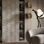 Гипсовая 3D панель с принтографией PM-37 варинант исполнения - 1 | Loft Concept в Новосибирске