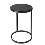 Кофейный столик круглый чёрный Compact Loft варинант исполнения - 2 | Loft Concept в Новосибирске