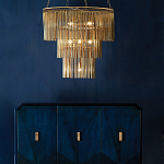 Люстра трёхъярусная золотого цвета Metal Tentacles варинант исполнения - 3 | Loft Concept в Новосибирске