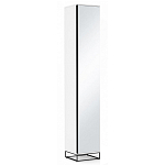 Шкаф-пенал белый с зеркальной дверцей Strict Lines варинант исполнения - 1 | Loft Concept в Новосибирске