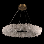 Люстра кольцевая из натурального горного хрусталя Harmonious Crystal Circles варинант исполнения - 2 | Loft Concept в Новосибирске