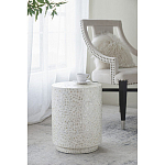 Приставной столик с рисунком из раковин устриц Bone Inlay варинант исполнения - 6 | Loft Concept в Новосибирске