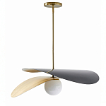 Люстра круглая с 2-мя металлическими абажурами Andromeda варинант исполнения - 1 | Loft Concept в Новосибирске