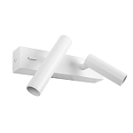 Бра с двумя цилиндрическими повортными спотами белого цвета Trumpet tube варинант исполнения - 2 | Loft Concept в Новосибирске