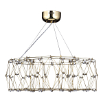 Люстра с тонкой металлической конструкцией цвета золото Quasar варинант исполнения - 4 | Loft Concept в Новосибирске