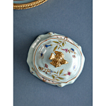 Шкатулка голубого цвета с рисунком и состаренным эффектом Eden Garden варинант исполнения - 5 | Loft Concept в Новосибирске