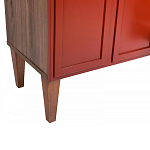 ТВ-тумба красная из массива бука с 2-мя дверками и ящиком Wenge Light варинант исполнения - 6 | Loft Concept в Новосибирске