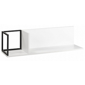 Полка навесная белая открытая Strict Lines 