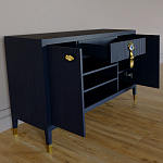 Комод-буфет Elsa Dreams Blue с открытыми полками   варинант исполнения - 6 | Loft Concept в Новосибирске