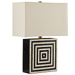 Настольная лампа с квадратным основанием и прямоугольным абажуром Neat Lines варинант исполнения - 4 | Loft Concept в Новосибирске