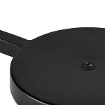 Настольная лампа с черным каркасом и белым тканевым абажуром в форме конуса Stylish Solution варинант исполнения - 2 | Loft Concept в Новосибирске