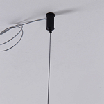 Люстра подвесная светодиодная черный металл Ring Horizontal варинант исполнения - 7 | Loft Concept в Новосибирске