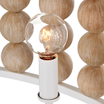 Люстра в форме цилиндра с вставками из деревянных бусин Wooden Beads варинант исполнения - 4 | Loft Concept в Новосибирске