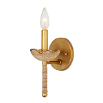 Бра из кованого железа с отделкой плетеной веревкой и сусальным золотом Parisian Style варинант исполнения - 3 | Loft Concept в Новосибирске