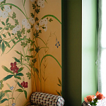 Обои ручная роспись Four Seasons Original colourway on painted Xuan paper with gold ombre варинант исполнения - 2 | Loft Concept в Новосибирске