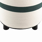 Пуф с плетеной светло-бежевой обивкой Serene Holidays варинант исполнения - 3 | Loft Concept в Новосибирске