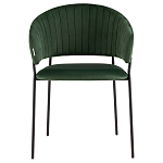 Стул в велюре зеленого цвета Horizon варинант исполнения - 2 | Loft Concept в Новосибирске