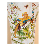 Ваза из фарфора с бронзовой стрекозой  Paradise Dragonfly варинант исполнения - 8 | Loft Concept в Новосибирске