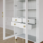 Дизайнерский шкаф витрина Elsa Dreams White с 4-мя ящиками варинант исполнения - 8 | Loft Concept в Новосибирске