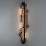 Бра вертикальное с черными кругами и квадратами Gravyura варинант исполнения - 6 | Loft Concept в Новосибирске