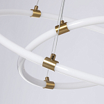 Люстра подвесная с двумя пересекающимися белыми светодиоидными кольцами Luke Lampco Tracer Lamp варинант исполнения - 4 | Loft Concept в Новосибирске