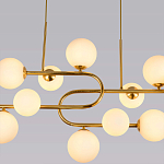 Люстра подвесная с белыми лампами в форме шара Flute варинант исполнения - 2 | Loft Concept в Новосибирске