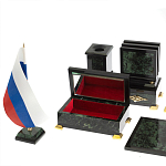 Настольный письменный набор из нефрита в подарочной коробке Victorious варинант исполнения - 7 | Loft Concept в Новосибирске