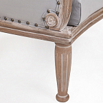 Кресло низкое с мягкой обивкой из велюра на 4-х деревянных ножках Emile Armchair grey варинант исполнения - 4 | Loft Concept в Новосибирске