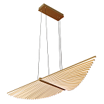 Люстра подвесная в форме веера из металла золотого цвета Gold Solace  варинант исполнения - 1 | Loft Concept в Новосибирске